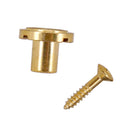 2 Pieces Golden Guitar Round String Tree Retainer with Screws Set for Fender Strat ST Electric Guitar Parts