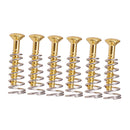 6 Pcs of Set Electric Guitar Single Coil Pickup Frame Fixing Screws Springs Musical Instrument Accessory