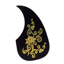 Acoustic Folk Guitar Pickguard for Acoustic Guitar Parts Golden Flower 7.13x3.74inch