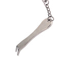 Durable Guitar Bridge Pin Puller Key Chain for Luthier Guitarist Tool Chrome