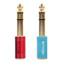 6.35mm Plug To 3.5mm Jack Stereo Headphone Audio Adapter For Headphone Red