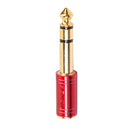 6.35mm Plug To 3.5mm Jack Stereo Headphone Audio Adapter For Headphone Red