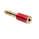 6.35mm Plug To 3.5mm Jack Stereo Headphone Audio Adapter For Headphone Red