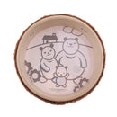 6 inch Kids Wooden Small Drum Toys with Drum Sticks Mallet for Early Education Wood + Felt
