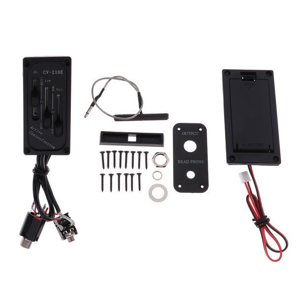 1 Set CV-210E Violin Cello Passive Pickup Piezo Violin Accessory Black