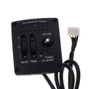UK-400T Ukulele Piezo Pickup+2 Band EQ Equalizer+LED Chromatic Tuner for Ukulele Acoustic Guitar