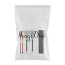 1 Pair Classic Wood Drum Sticks Retractable Drumsticks Brush Set with Storage Bag for Music Lover Gift