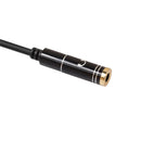 3.5mm Stereo Audio Male to 2 Female Headphone Mic Y Splitter Cable Adapter for Smartphone PC
