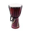 Finest 1 Set 6inch Cherry Djembe Traditional African Hand Drum with Drumstick Strap