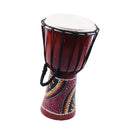 Finest 1 Set 6inch Cherry Djembe Traditional African Hand Drum with Drumstick Strap
