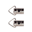2 Pieces Large Banjo Strap Hooks Tailpiece Attached Musical Instrument Parts for Banjo Guitar