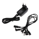 Guitar Effects Power Supply Adapter Charger With 5 Way Cable EU Plug
