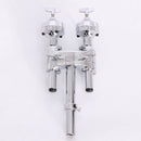 Zinc Alloy Double Tom Holder Stand for Drum Set Accessories