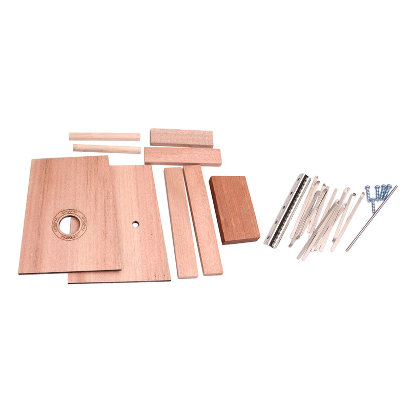 1 Set DIY 17 Key Kalimba Material Finger Percussion Thumb Piano DIY Kit Gift for Kids Friends