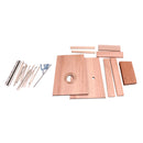1 Set DIY 17 Key Kalimba Material Finger Percussion Thumb Piano DIY Kit Gift for Kids Friends