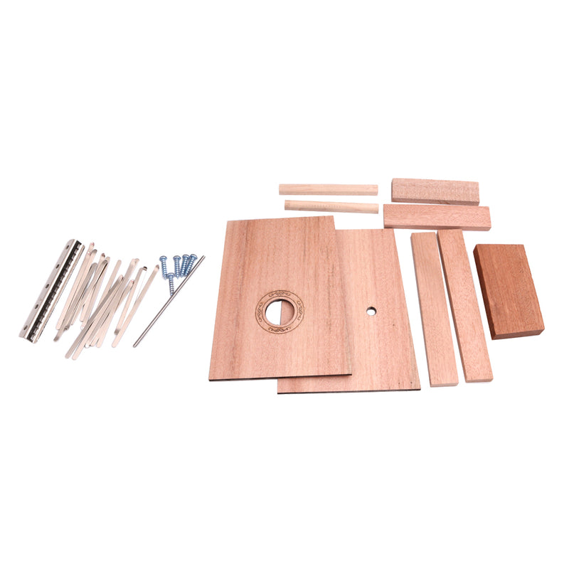 1 Set DIY 17 Key Kalimba Material Finger Percussion Thumb Piano DIY Kit Gift for Kids Friends