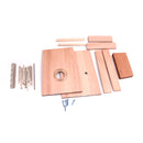 1 Set DIY 17 Key Kalimba Material Finger Percussion Thumb Piano DIY Kit Gift for Kids Friends