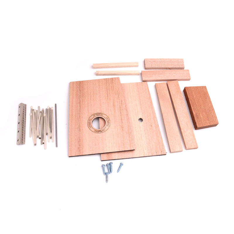 1 Set DIY 17 Key Kalimba Material Finger Percussion Thumb Piano DIY Kit Gift for Kids Friends