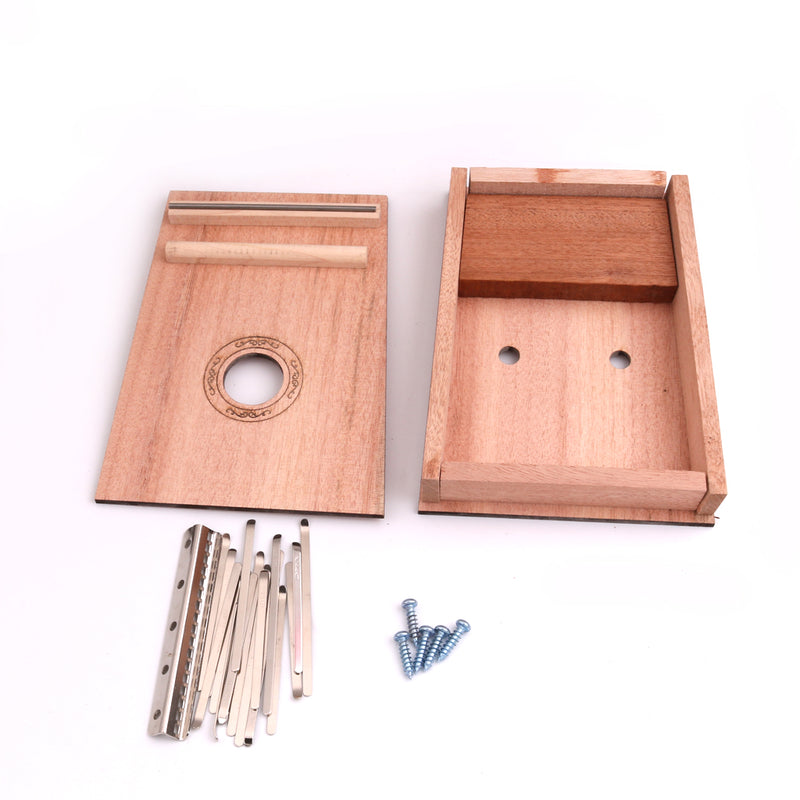 1 Set DIY 17 Key Kalimba Material Finger Percussion Thumb Piano DIY Kit Gift for Kids Friends