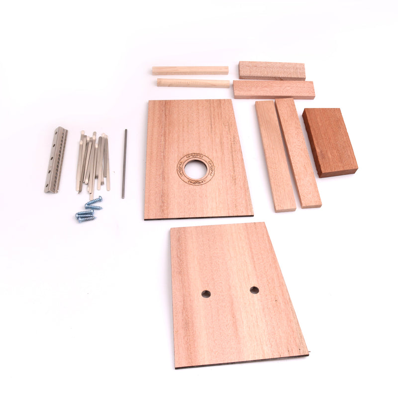 1 Set DIY 17 Key Kalimba Material Finger Percussion Thumb Piano DIY Kit Gift for Kids Friends