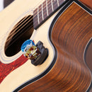Durable Silicone Guitar Bass Banjo Plectrums Picks Holder with Suction Cup Black