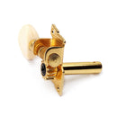 4 Pieces Replacement Tuning Pegs Tuners for Ukulele DIY Parts Golden 2L2R