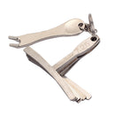 Set of 9 Stainless Steel Understring Radius Gauge with Pin Puller for Guitar Bass Setup Tool