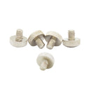Pack of 5 Metal Mount Fix Screws for Trumpet Sliding Finger Ring Parts Silver