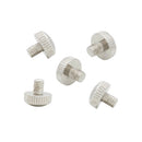 Pack of 5 Metal Mount Fix Screws for Trumpet Sliding Finger Ring Parts Silver