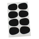 Pack of 8 Adhesive Saxophone Mouthpiece Patches Pads 0.3mm Black DIY Tenor Sax Accessory