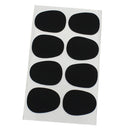 Pack of 8 Adhesive Saxophone Mouthpiece Patches Pads 0.3mm Black DIY Tenor Sax Accessory
