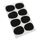 Pack of 8 Adhesive Saxophone Mouthpiece Patches Pads 0.3mm Black DIY Tenor Sax Accessory