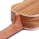 21'' Zebrawood Soprano 4 String Ukelele Guitar Acoustic Musical Instrument