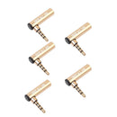 CTIA-OMTP Headphone Microphone Conversion Plug Parts for Cable Adapter Gold