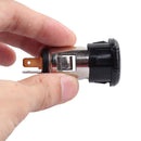 Universal Motorcycle Motorbike Cigarette Lighter With Waterproof Cap Black
