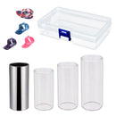 Durability 1 Set Stainless Steel/Glass Guitar Slide Finger Protector Box for Guitar/Bass/ Ukulele Accessory