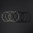 1 Lot of 6 Pieces Acoustic Guitar Strings Set for Guitar Lovers White+ Black