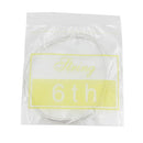 1 Lot of 6 Pieces Acoustic Guitar Strings Set for Guitar Lovers White+ Black