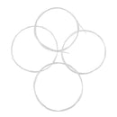 Durable 1 Lot Ukulele 4 Strings Set 4 String Guitar Replacement Parts White for Ukulele /4 String Guitar