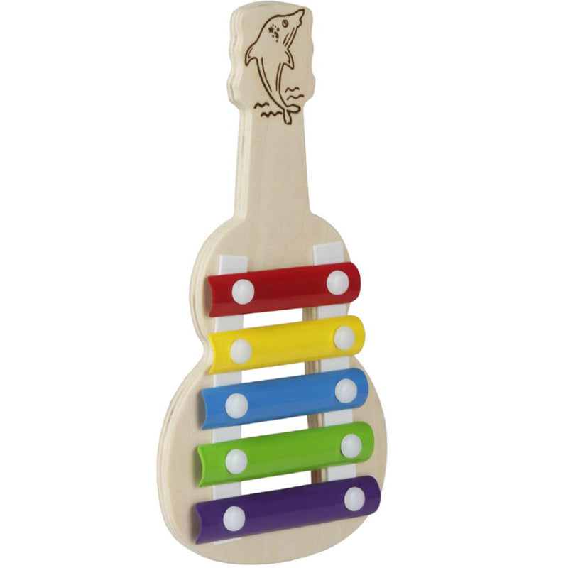 1 Set 5-notes Multi-colored Xylophone Handheld Piano Toys for Baby Kids Musical Toys Gift