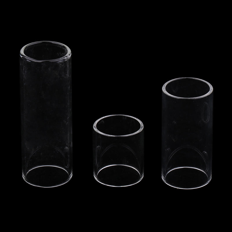 1 Set 28/50/69mm String Finger Slide Glass Bottle Neck for Electric Guitar