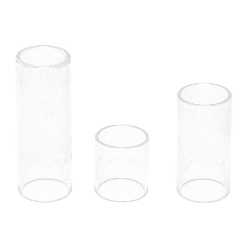 1 Set 28/50/69mm String Finger Slide Glass Bottle Neck for Electric Guitar