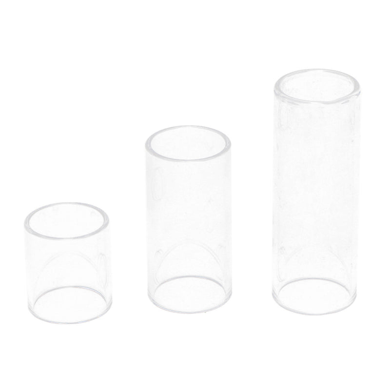 1 Set 28/50/69mm String Finger Slide Glass Bottle Neck for Electric Guitar