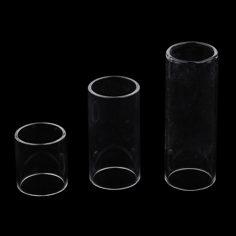 1 Set 28/50/69mm String Finger Slide Glass Bottle Neck for Electric Guitar