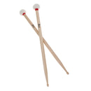 Durable 1 Pair 5B Jazz Drum Drumsticks Mallet Soft Cotton Hammer Drum Set Accessory for Drummer