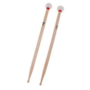 Durable 1 Pair 5B Jazz Drum Drumsticks Mallet Soft Cotton Hammer Drum Set Accessory for Drummer