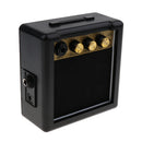 Mini Portable Guitar Amlifier Speaker Parts for Electric Guitar Practice 4.72x4.72x2.36inch Black