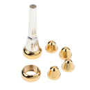 Finest Copper Trumpet Mouthpiece with Convertible 3C 2C 7C 3B 2B Head Cups Rim Storage Box Set
