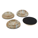 Pack of 4 Plastic Round Piano Caster Cup Feet Pad Floor Carpet Protector for Upright/Grand Piano Parts