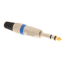 6.35mm 1/4inch Stereo Headphone Jack Plug Audio Adapter Connector Nickel Plated